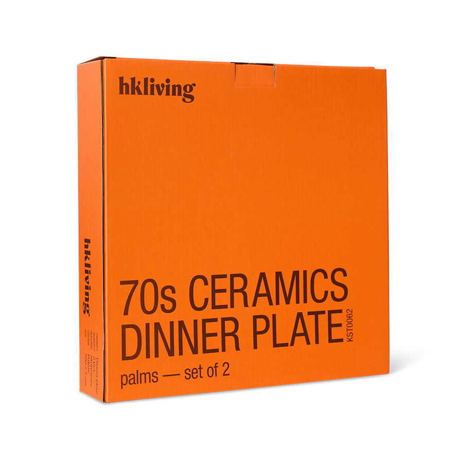 Assiettes plat 70s Ceramics (Set de 2)