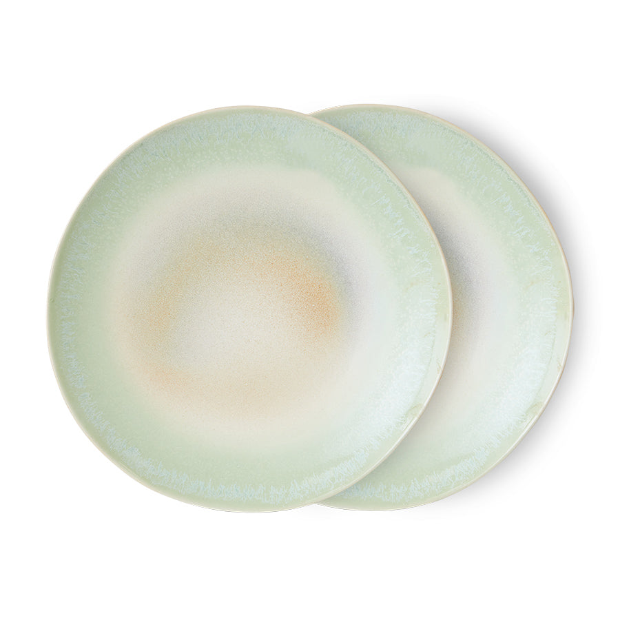 Assiettes plat 70s Ceramics (Set de 2)