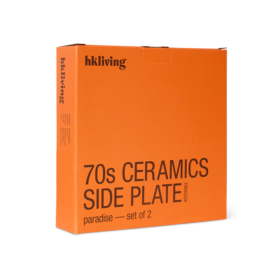 Assiettes d'entrée 70s Ceramics (Set de 2)