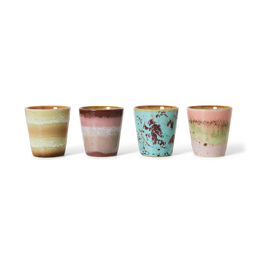Tasses à ristretto 70s Ceramics 10 cl (Set de 4)