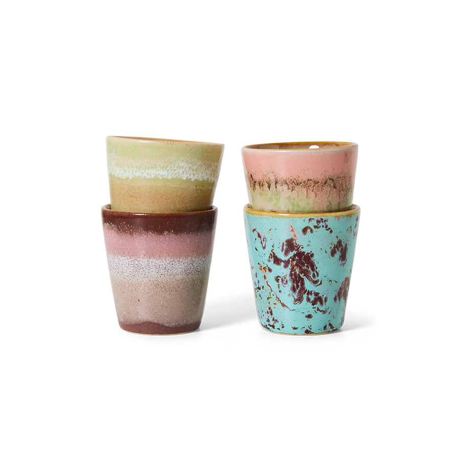Tasses à ristretto 70s Ceramics 10 cl (Set de 4)