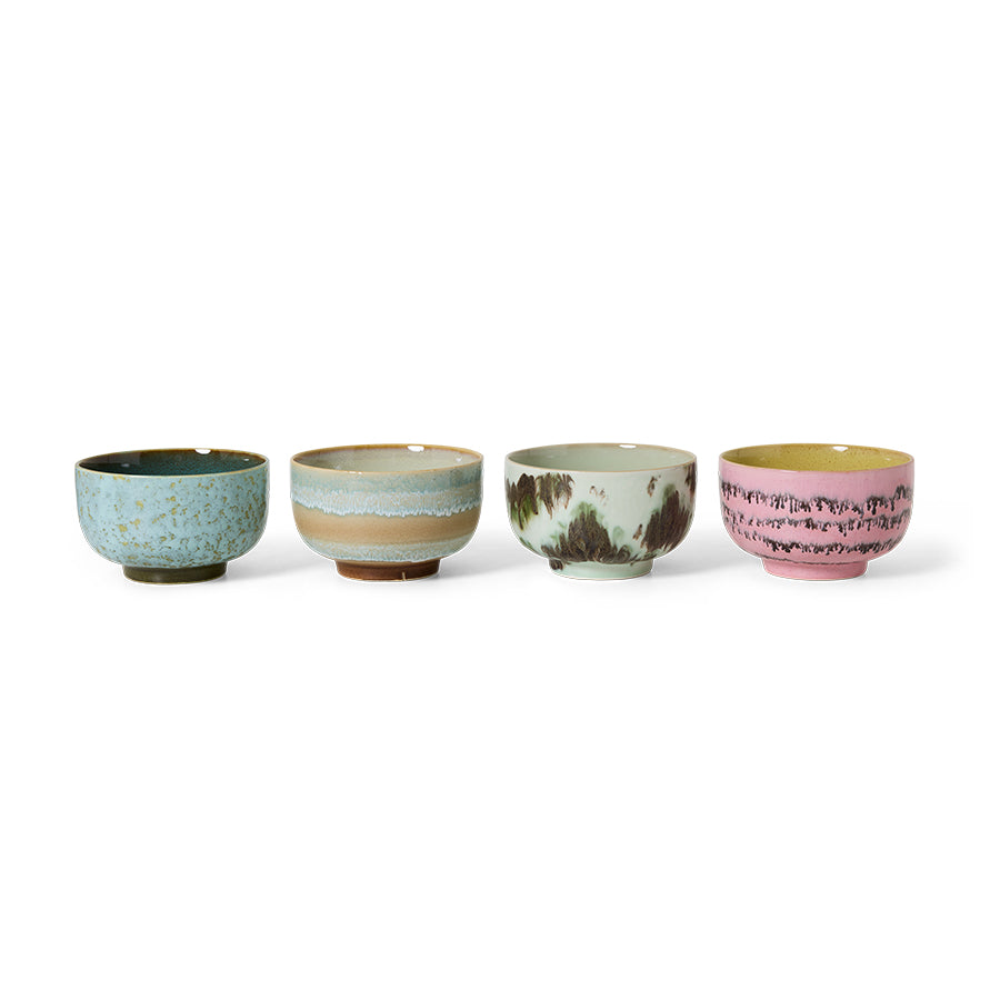 Bols à nouilles 70s Ceramics (Set de 4)