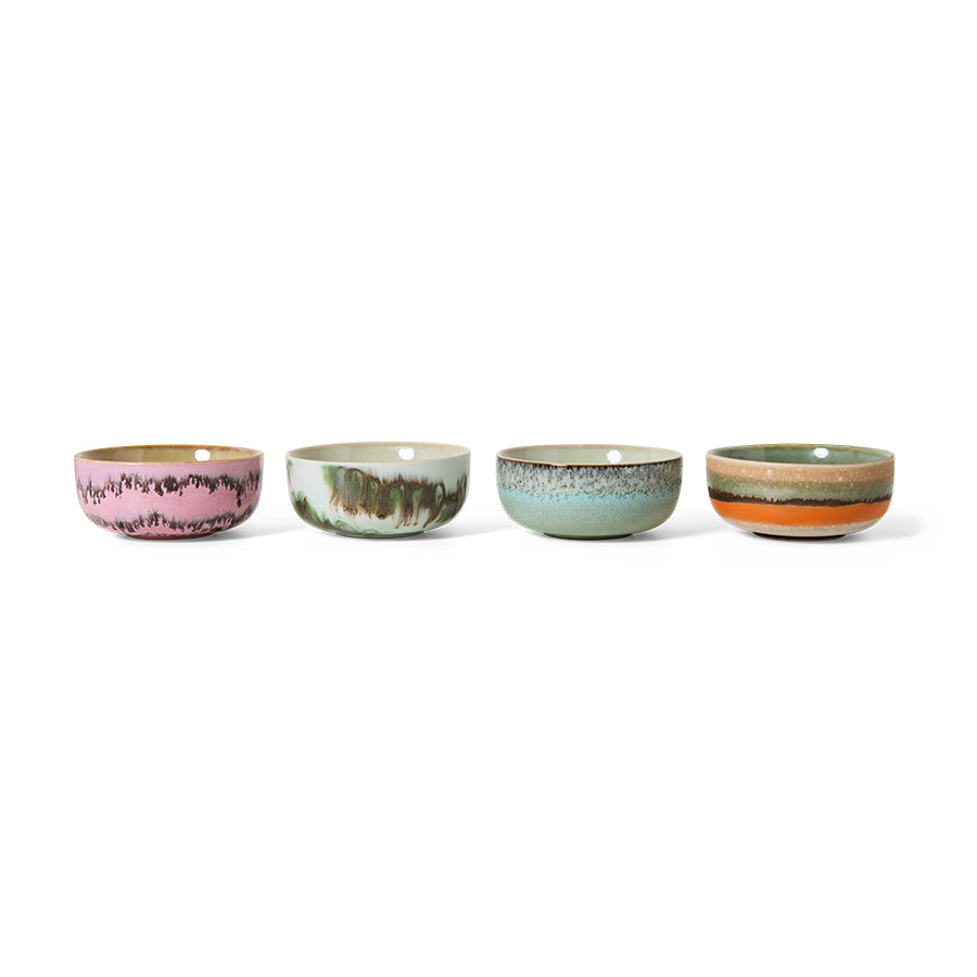 Bols à tapas 70s Ceramics (Set de 4)