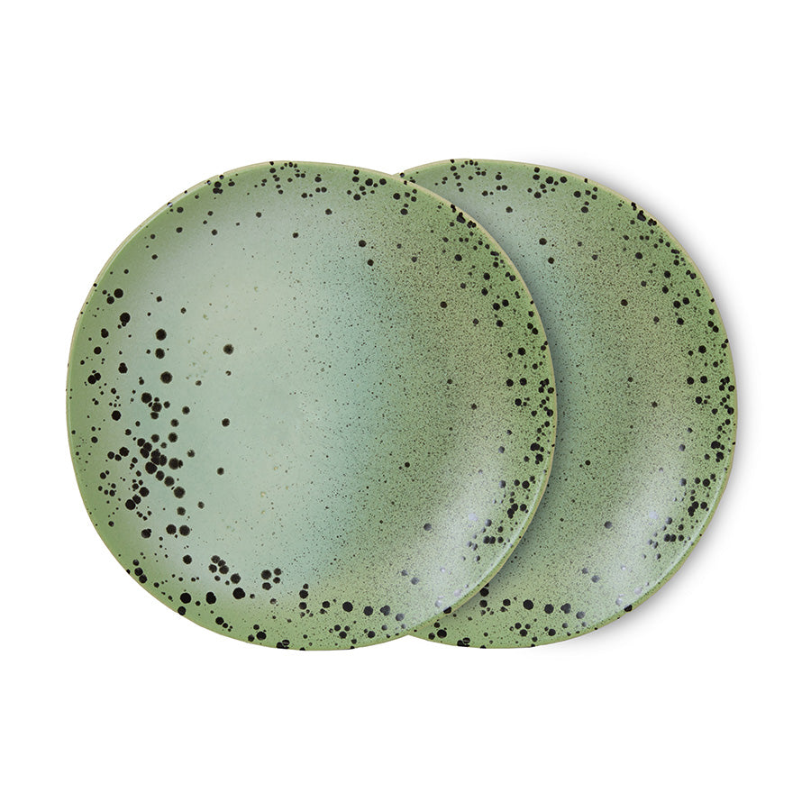 Assiettes d'entrée 70s Ceramics (Set de 2)
