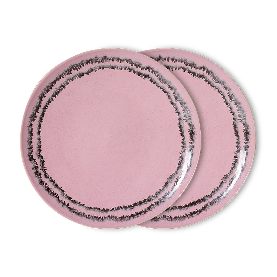 Assiettes plat 70s Ceramics (Set de 2)