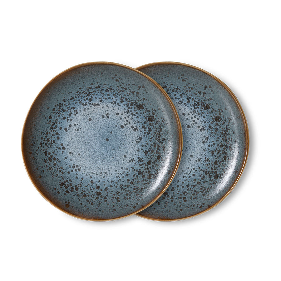 Assiettes d'entrée 70s Ceramics (Set de 2)
