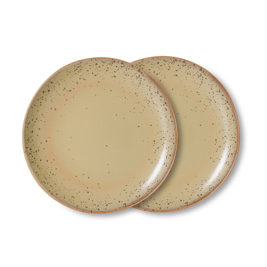 Assiettes d'entrée 70s Ceramics (Set de 2)