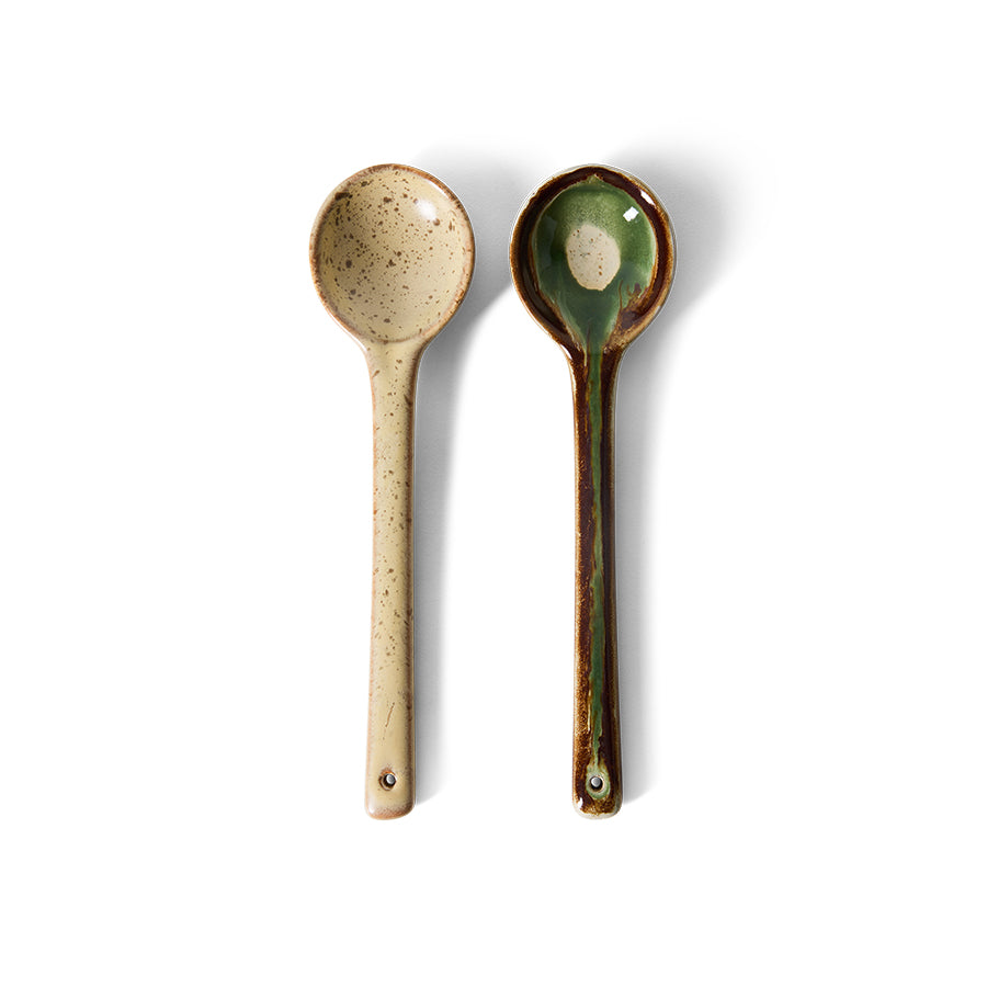 Cuillères de service 70s Ceramics (Set de 2)