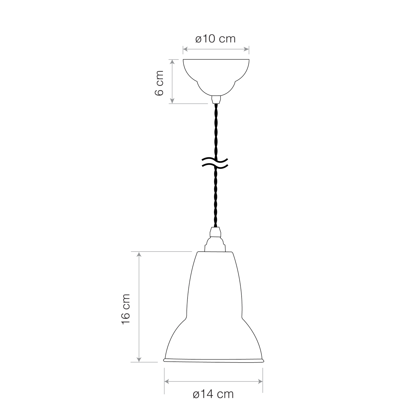 Suspension Original 1227 Brass