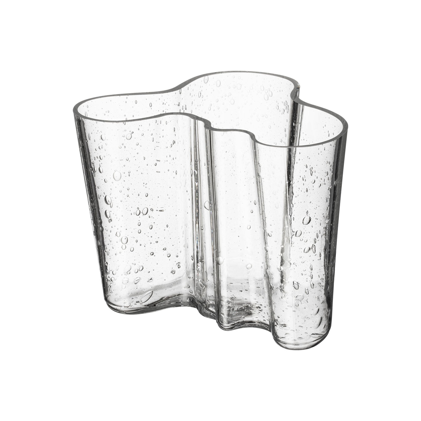 Vase Aalto 120 mm, Bubble Clear
