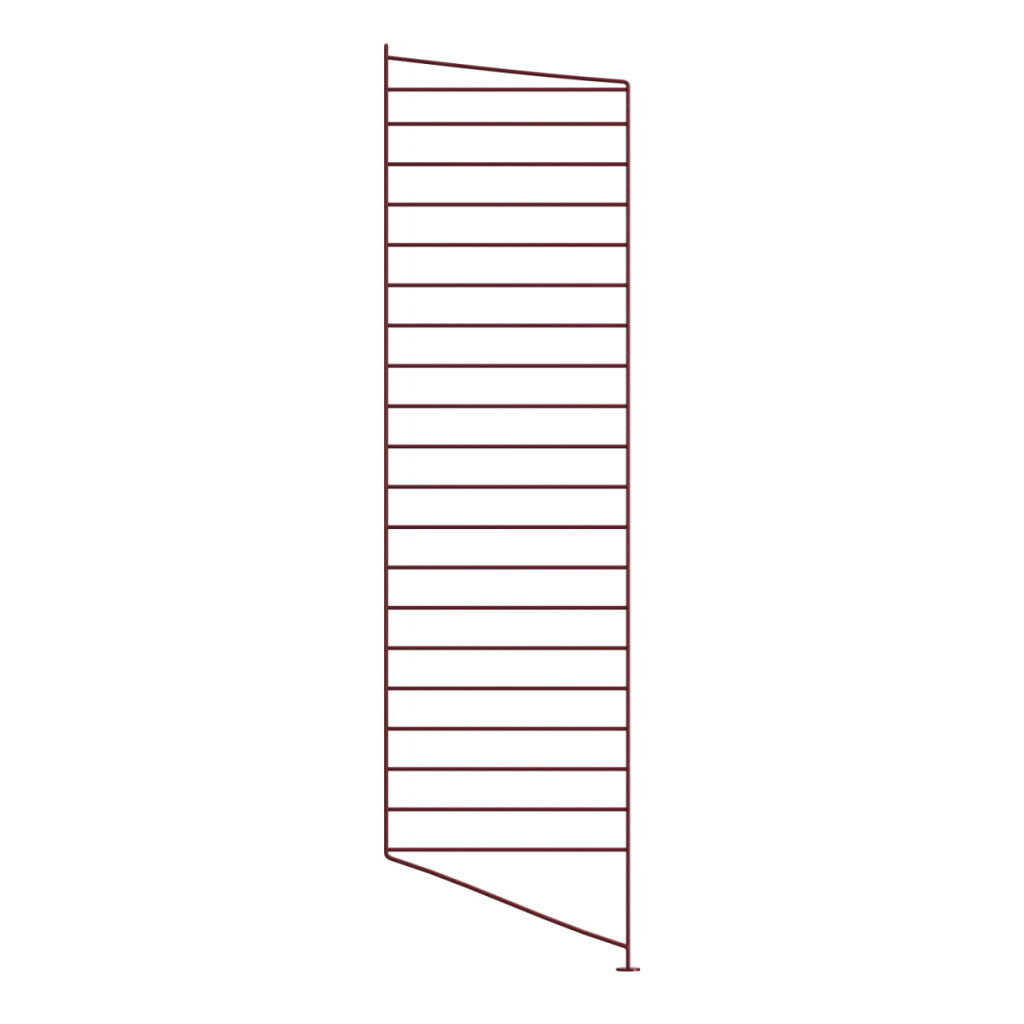 Montant au sol String System — Rouge foncé · H 115 × P 30 cm · À l'unité