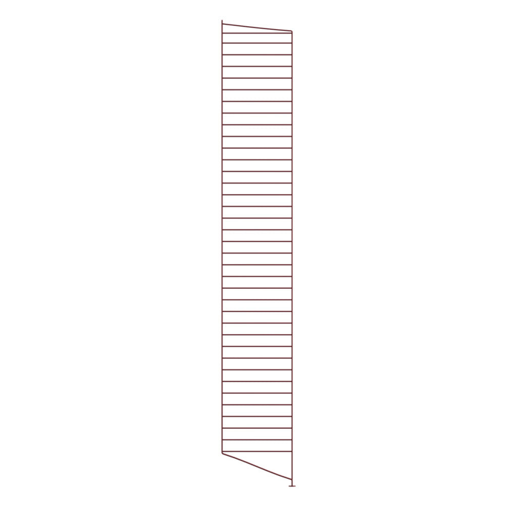 Montant au sol String System — Rouge foncé · H 200 × P 30 cm · Lot de 2