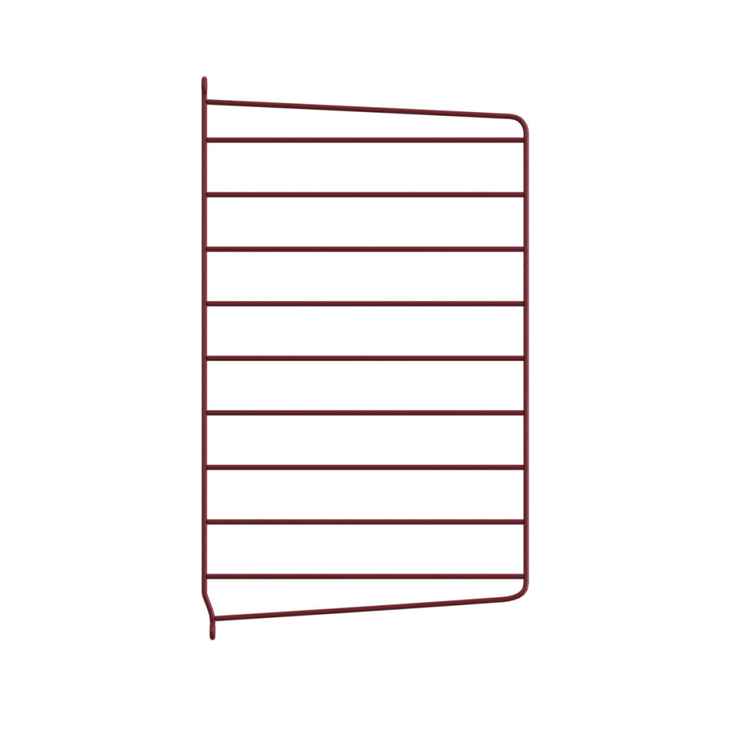 Montant mural String System — Rouge foncé · H 50 × P 30 cm · Lot de 2